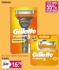 Fusion 5 power navulmesjes-Gillette