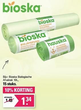 Promoties Bioska biologische afvalzak - Bioska - Geldig van 17/05/2023 tot 03/06/2023 bij De Online Drogist