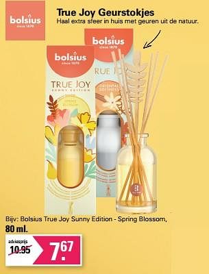 Promoties Bolsius true joy sunny edition - spring blossom - Bolsius - Geldig van 17/05/2023 tot 03/06/2023 bij De Online Drogist