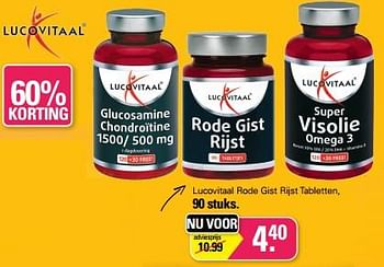 Promoties Lucovitaal rode gist rijst tabletten - Lucovitaal - Geldig van 17/05/2023 tot 03/06/2023 bij De Online Drogist