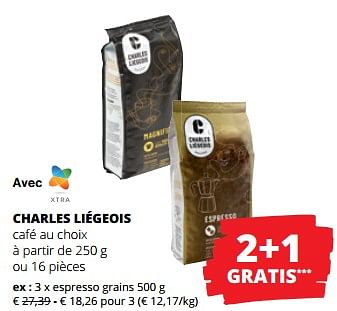 Promotions Charles liégeois espresso grains - Produit Maison - Spar Retail - Valide de 18/05/2023 à 31/05/2023 chez Spar (Colruytgroup)