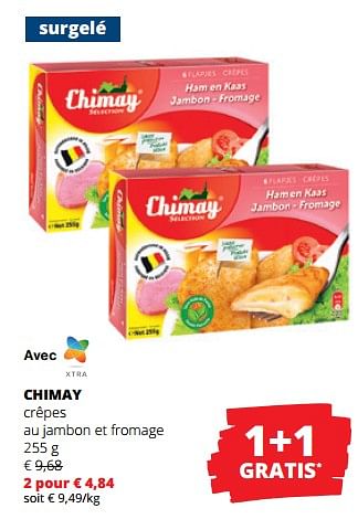 Promotions Chimay crêpes au jambon et fromage - Chimay - Valide de 18/05/2023 à 31/05/2023 chez Spar (Colruytgroup)