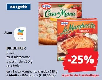 Promotions Dr.oetker pizza la margherita classica - Dr. Oetker - Valide de 18/05/2023 à 31/05/2023 chez Spar (Colruytgroup)