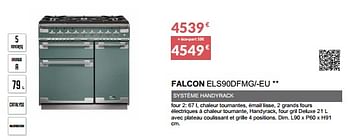 Promotions Centre de cuisson falcon els90dfmg--eu - Falcon - Valide de 31/03/2023 à 30/09/2023 chez Copra