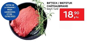 Promotions Bifteck châteaubriand - Produit maison - Alvo - Valide de 31/05/2023 à 13/06/2023 chez Alvo
