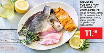 Promoties Paquet de poissons pour le barbecue - Huismerk - Alvo - Geldig van 31/05/2023 tot 13/06/2023 bij Alvo