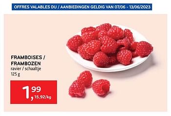Promoties Framboises - Huismerk - Alvo - Geldig van 07/06/2023 tot 13/06/2023 bij Alvo