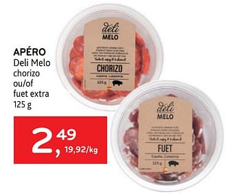 Promoties Apéro deli melo - Déli Mélo - Geldig van 31/05/2023 tot 13/06/2023 bij Alvo