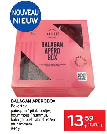 Promoties Balagan apérobox bokertov - Boker TOV - Geldig van 31/05/2023 tot 13/06/2023 bij Alvo