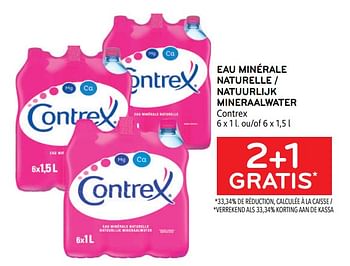 Promoties Eau minérale naturelle contrex 2+1 gratis - Contrex - Geldig van 31/05/2023 tot 13/06/2023 bij Alvo