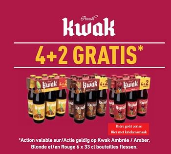 Promotions Kwak 4+2 gratis - Kwak - Valide de 31/05/2023 à 13/06/2023 chez Alvo