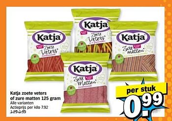 Promoties Katja zoete veters of zure matten - Katja - Geldig van 22/05/2023 tot 29/05/2023 bij Albert Heijn