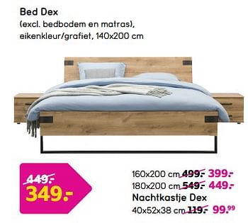 Promoties Bed dex - Huismerk - Leen Bakker - Geldig van 22/05/2023 tot 30/06/2023 bij Leen Bakker