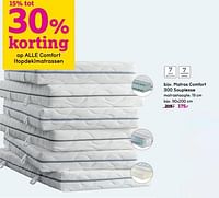 Matras comfort 300 souplesse-Huismerk - Leen Bakker