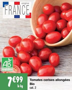 Promotions Tomates cerises allongées bio - Produit Maison - Migros - Valide de 23/05/2023 à 28/05/2023 chez Migros