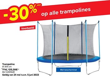 Promoties Trampoline - Huismerk - Carrefour  - Geldig van 24/05/2023 tot 05/06/2023 bij Carrefour