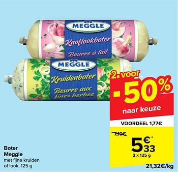 Promoties Boter meggle - Meggle - Geldig van 24/05/2023 tot 05/06/2023 bij Carrefour