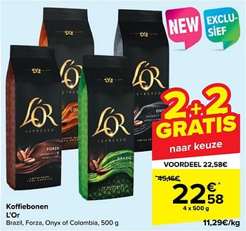 Promoties Koffiebonen l’or - Douwe Egberts - Geldig van 24/05/2023 tot 05/06/2023 bij Carrefour