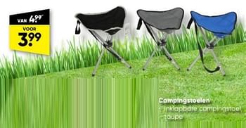 Promoties Campingstoelen - Huismerk - Big Bazar - Geldig van 22/05/2023 tot 04/06/2023 bij Big Bazar