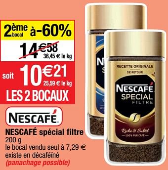 Promotions Nescafé spécial filtre - Nescafe - Valide de 23/05/2023 à 28/05/2023 chez Migros