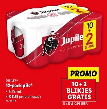 Promoties 12-pack pils - Jupiler - Geldig van 31/05/2023 tot 06/06/2023 bij Lidl