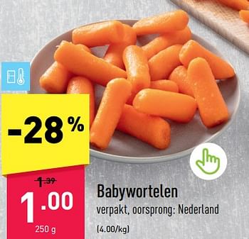 Promoties Babywortelen - Huismerk - Aldi - Geldig van 29/05/2023 tot 03/06/2023 bij Aldi