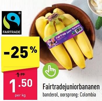 Promoties Fairtradejuniorbananen - Huismerk - Aldi - Geldig van 29/05/2023 tot 03/06/2023 bij Aldi