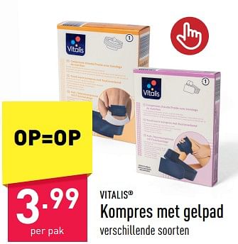 Promoties Kompres met gelpad - Vitalis - Geldig van 02/06/2023 tot 09/06/2023 bij Aldi