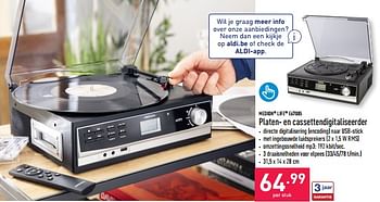 Promoties Medion life e67005 platen- en cassettendigitaliseerder - Medion - Geldig van 31/05/2023 tot 09/06/2023 bij Aldi