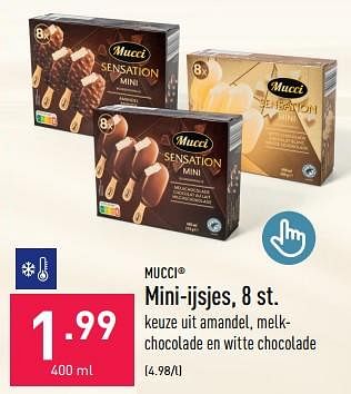 Promoties Mini-ijsjes - Mucci - Geldig van 29/05/2023 tot 09/06/2023 bij Aldi