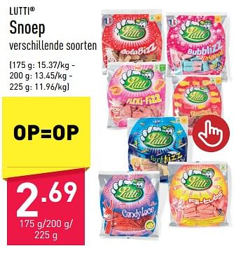 Promoties Snoep - Lutti - Geldig van 02/06/2023 tot 09/06/2023 bij Aldi