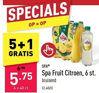 Promoties Spa fruit citroen - Spa - Geldig van 02/06/2023 tot 09/06/2023 bij Aldi