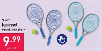 Promoties Tennisset - Crane - Geldig van 03/06/2023 tot 09/06/2023 bij Aldi