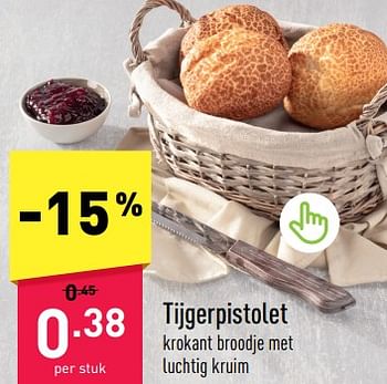 Promoties Tijgerpistolet - Huismerk - Aldi - Geldig van 29/05/2023 tot 03/06/2023 bij Aldi