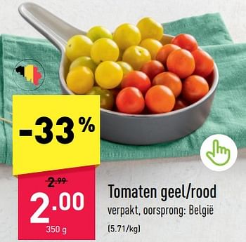 Promotions Tomaten geel-rood - Produit maison - Aldi - Valide de 29/05/2023 à 03/06/2023 chez Aldi