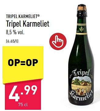 Promoties Tripel karmeliet - TRipel Karmeliet - Geldig van 02/06/2023 tot 09/06/2023 bij Aldi