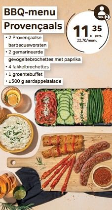 Promoties Bbq-menu provençaals - Huismerk - Bon'Ap - Geldig van 24/05/2023 tot 13/06/2023 bij Bon'Ap