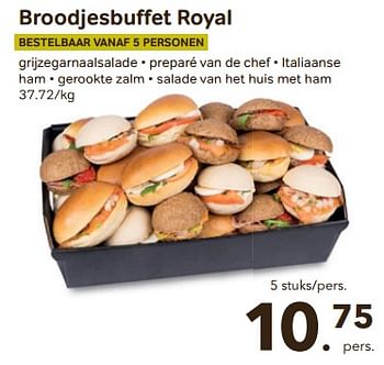 Promoties Broodjesbuffet royal - Huismerk - Bon'Ap - Geldig van 24/05/2023 tot 13/06/2023 bij Bon'Ap