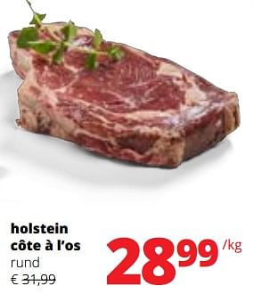 Promoties Holstein côte à l’os - Huismerk - Spar Retail - Geldig van 01/06/2023 tot 14/06/2023 bij Spar (Colruytgroup)