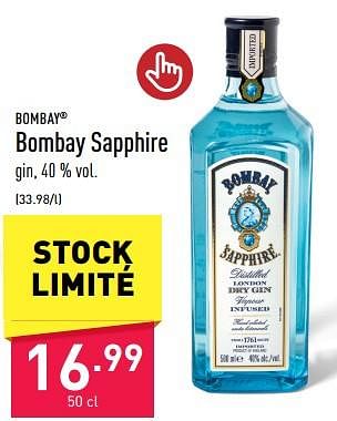 Promotions Bombay sapphire - Bombay - Valide de 02/06/2023 à 09/06/2023 chez Aldi