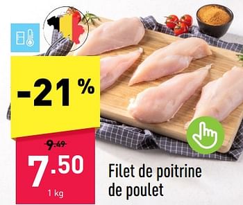 Promotions Filet de poitrine de poulet - Produit maison - Aldi - Valide de 29/05/2023 à 09/06/2023 chez Aldi