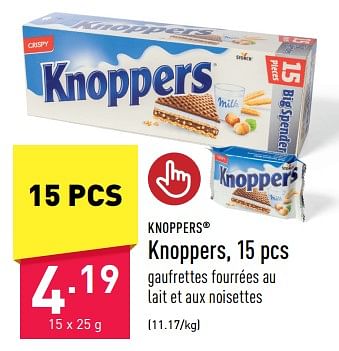 Promotions Knoppers - Knoppers - Valide de 02/06/2023 à 09/06/2023 chez Aldi