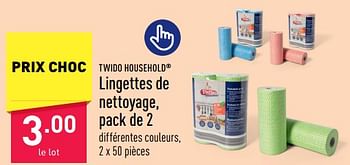 Promotions Lingettes de nettoyage - Twido - Valide de 03/06/2023 à 09/06/2023 chez Aldi
