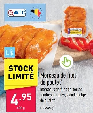 Promotions Morceau de filet de poulet - Produit maison - Aldi - Valide de 29/05/2023 à 03/06/2023 chez Aldi