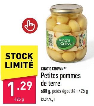 Promotions Petites pommes de terre - King's Crown - Valide de 02/06/2023 à 09/06/2023 chez Aldi