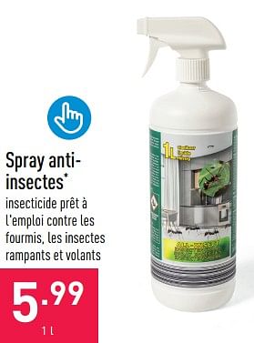 Promotions Spray antiinsectes - Produit maison - Aldi - Valide de 31/05/2023 à 09/06/2023 chez Aldi
