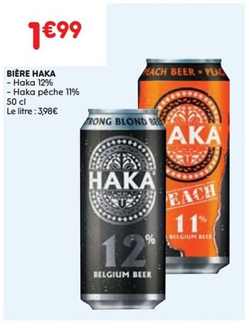 Promotions Bière haka - Haka Belgium - Valide de 24/05/2023 à 30/05/2023 chez Leader Price