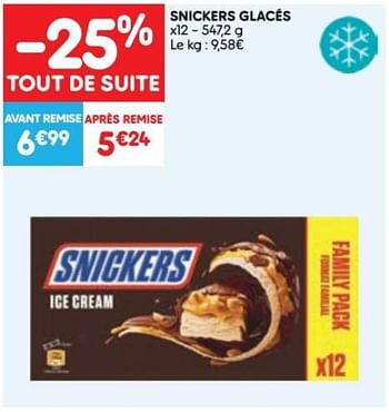 Promotions Snickers glacés - Snickers - Valide de 24/05/2023 à 30/05/2023 chez Leader Price