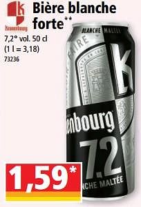 Promotions Bière blanche forte - Kronenbourg - Valide de 24/05/2023 à 30/05/2023 chez Norma