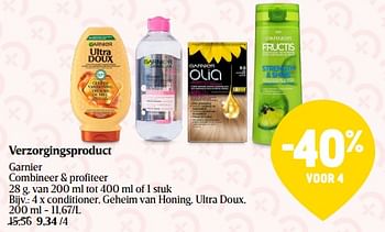 Promoties Conditioner, geheim van honing, ultra doux - Garnier - Geldig van 25/05/2023 tot 31/05/2023 bij Delhaize